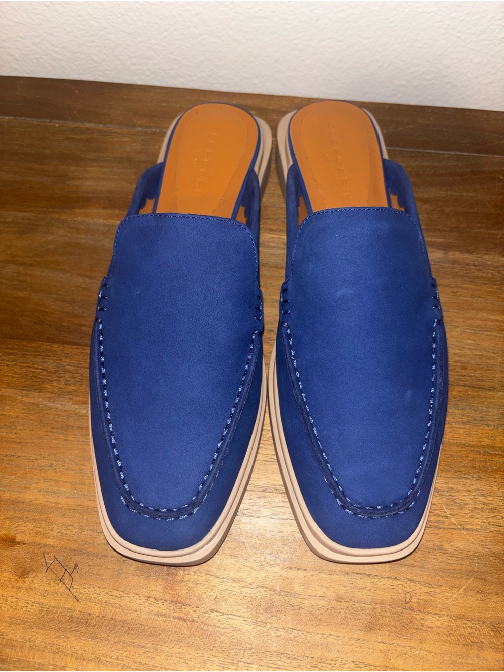 Robert Clergerie Black Suede Mules Size 7.5 NWOB